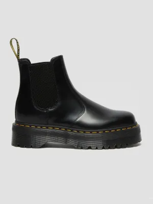 2976 Quad Polished Smooth Black Boots