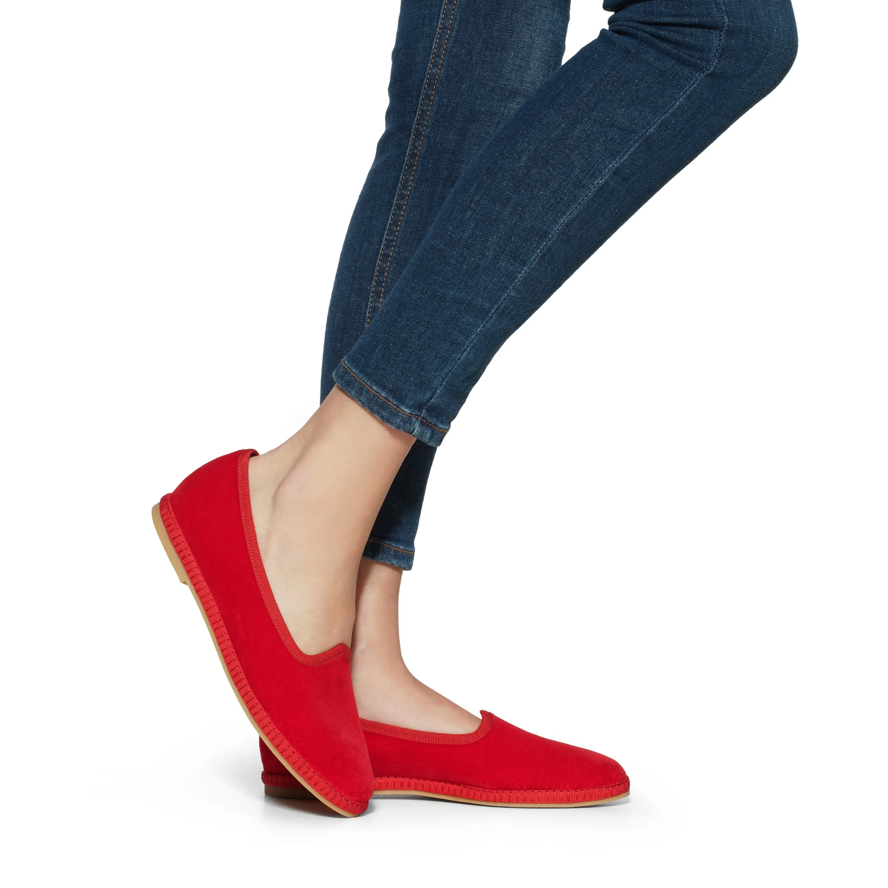Allegra Flats Rosso