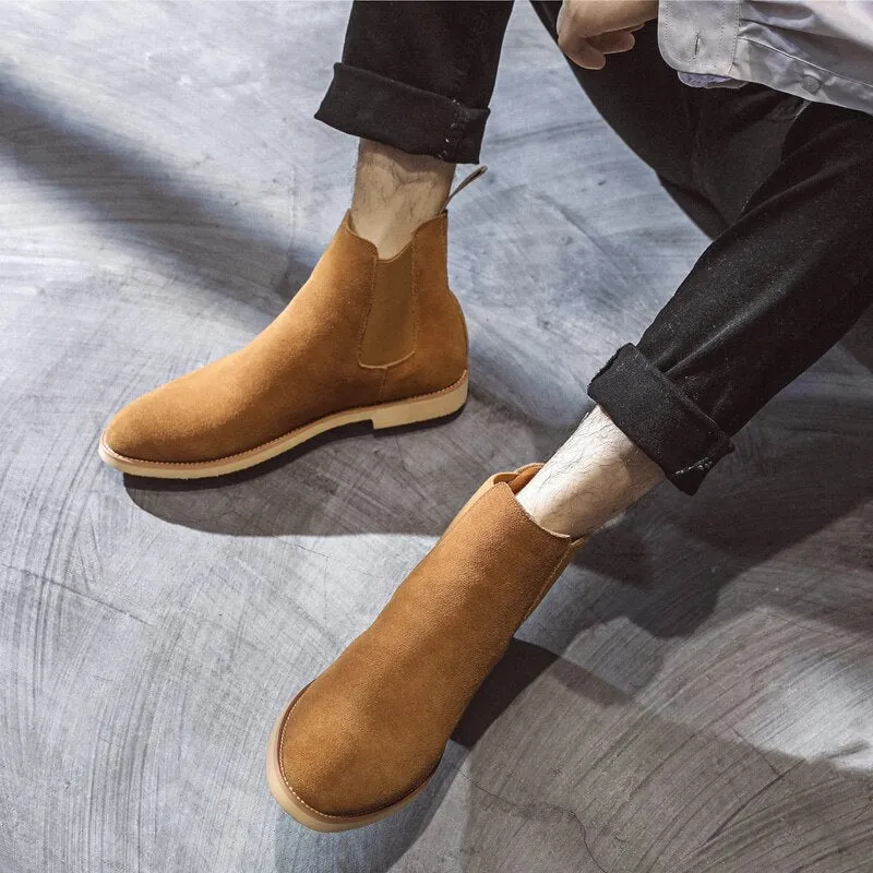 Antonios Casual Cow Leather Ankle Boots