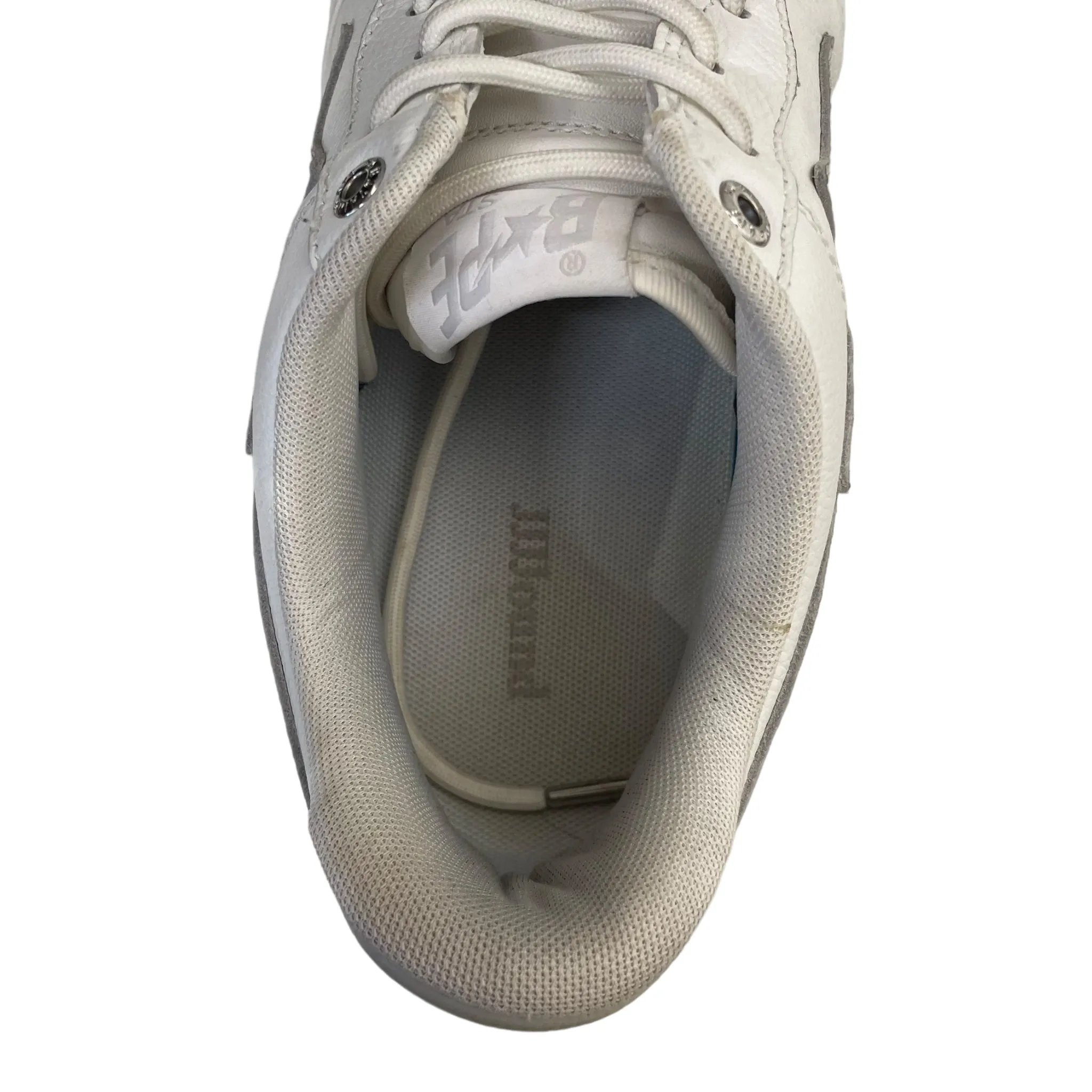 BAPE/JJJJound/Low-Sneakers/US 10/Leather/WHT/BAPESTA