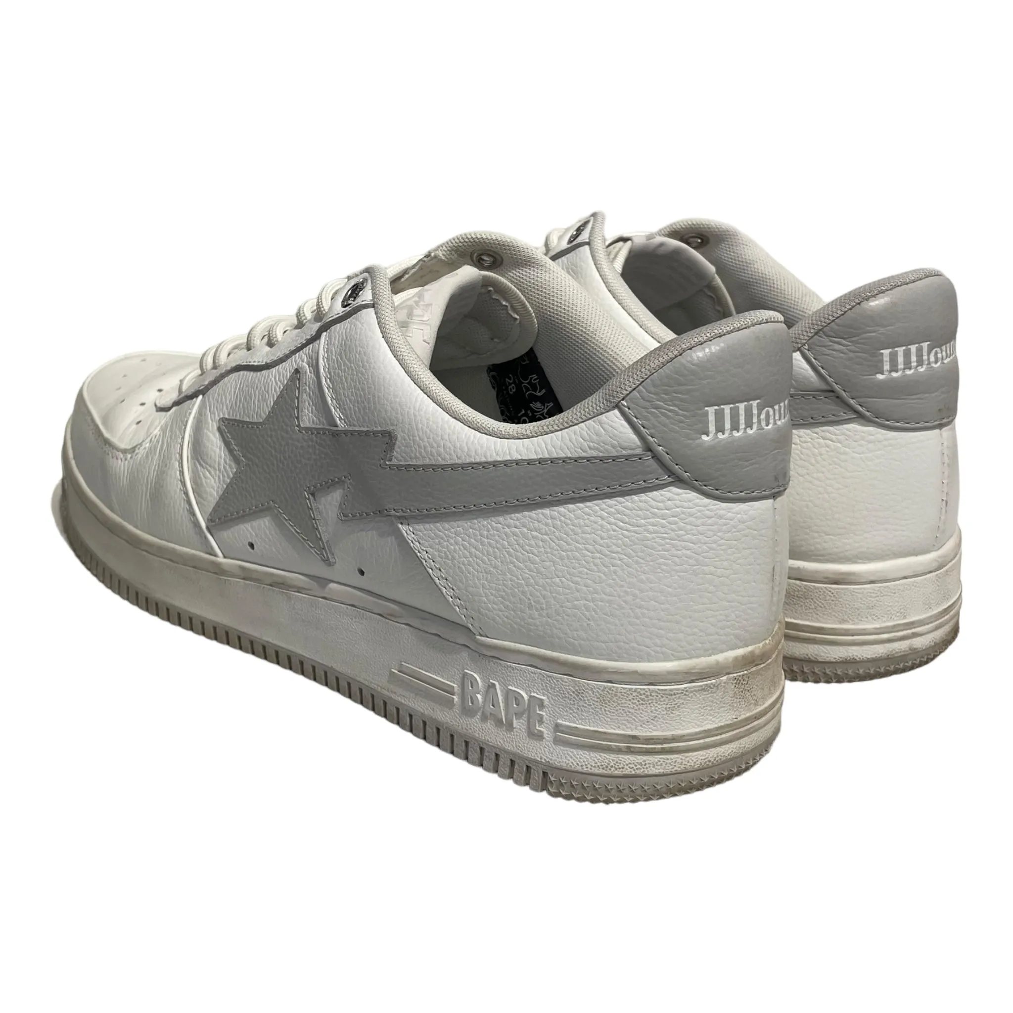 BAPE/JJJJound/Low-Sneakers/US 10/Leather/WHT/BAPESTA