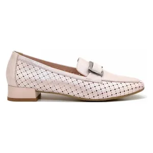 Bioeco Womens Loafer Shoe 6537 Metallic Pink Leather