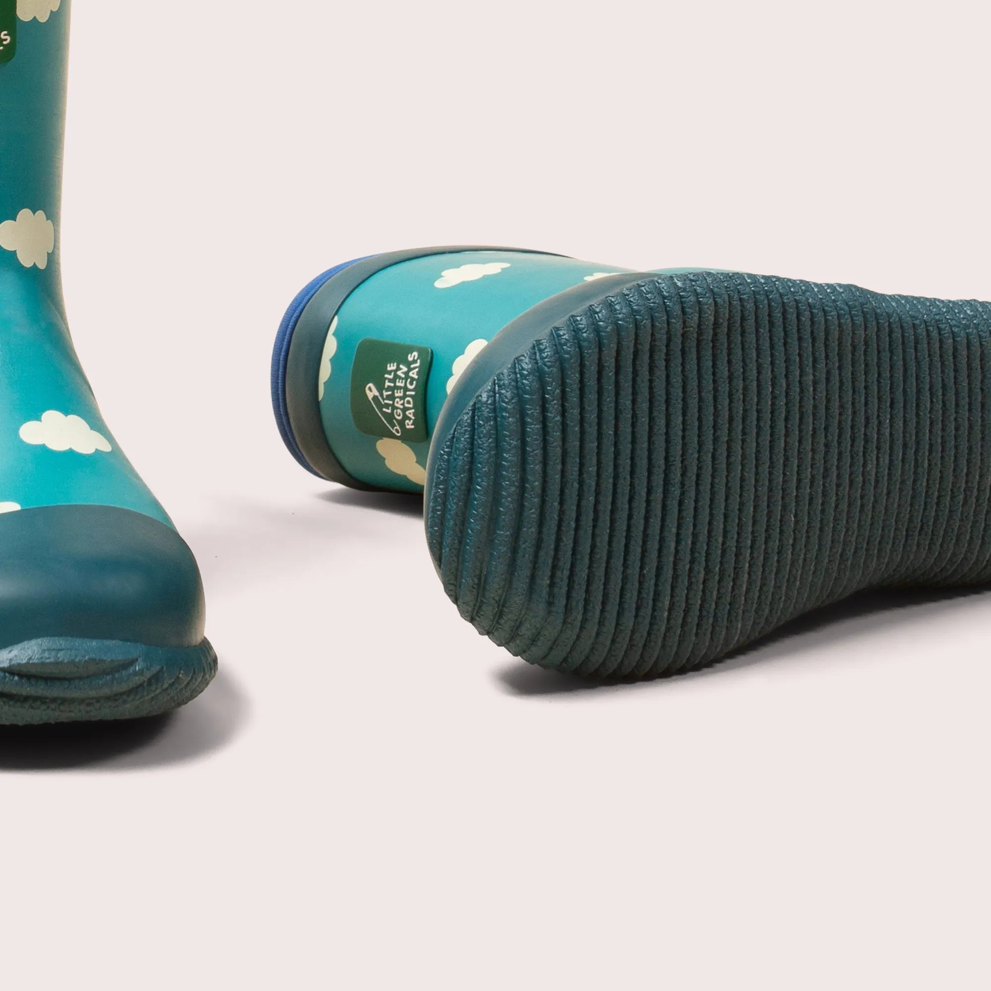 Blue Clouds Classic Wellington Fair Rubber Natural Waterproof Boots