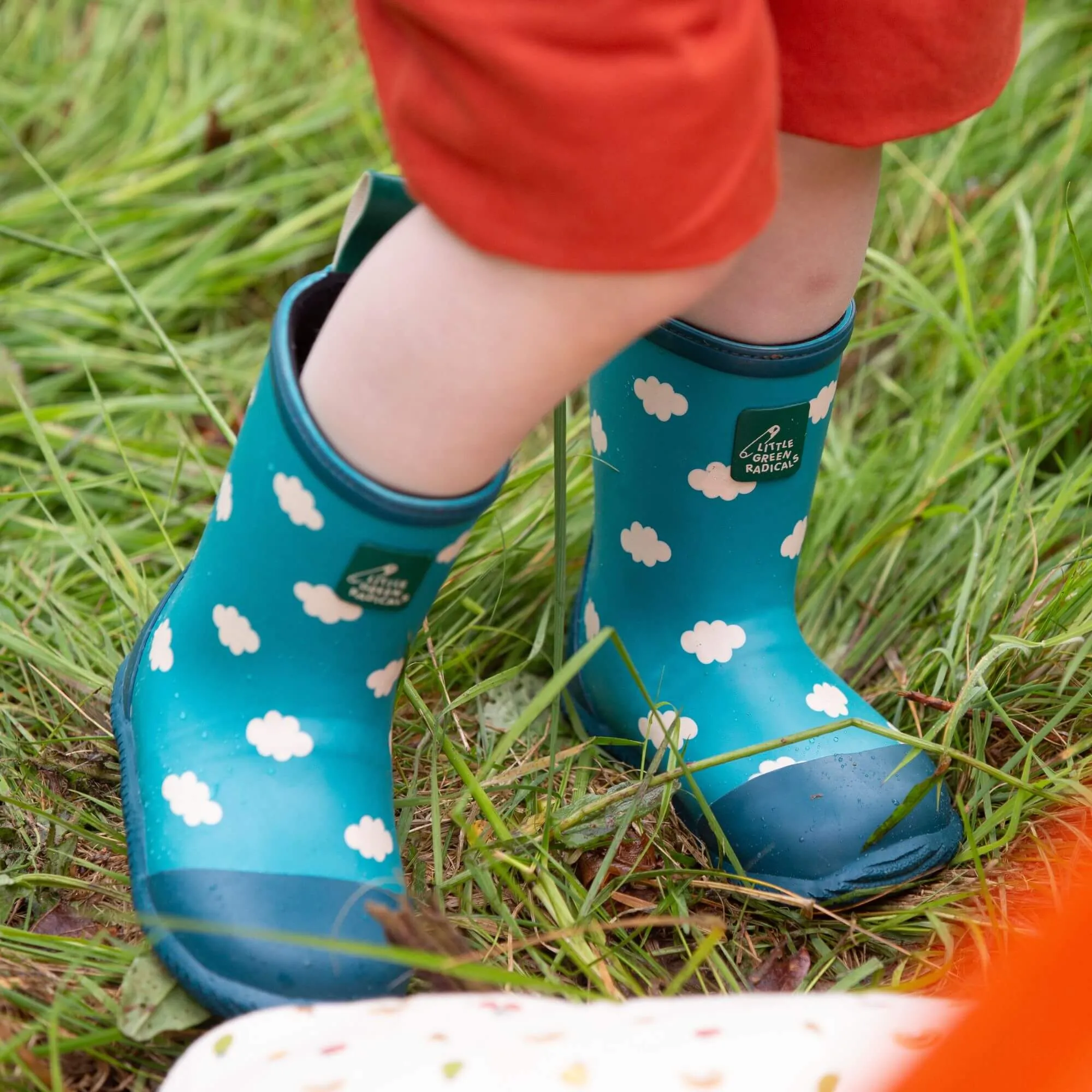 Blue Clouds Classic Wellington Fair Rubber Natural Waterproof Boots