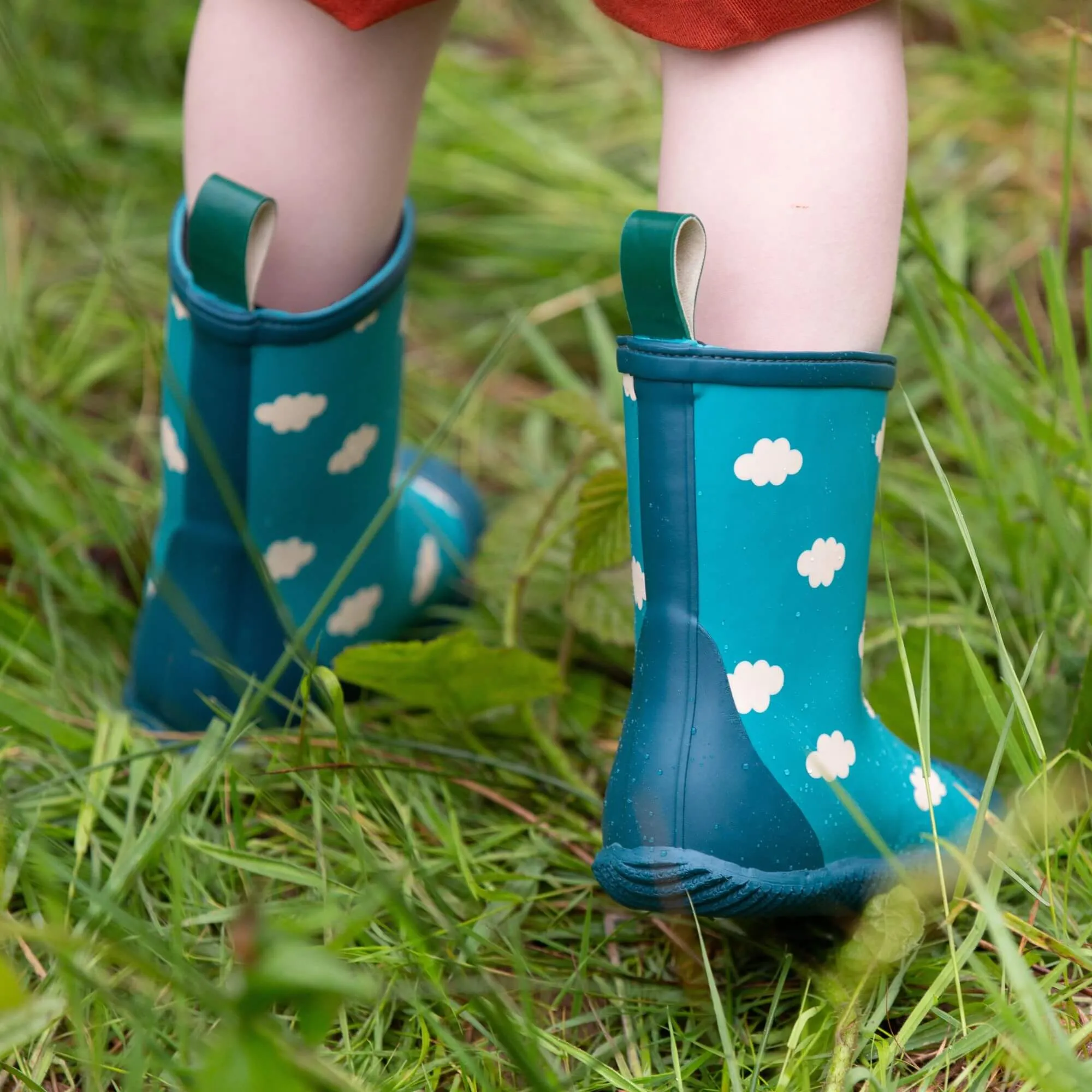 Blue Clouds Classic Wellington Fair Rubber Natural Waterproof Boots