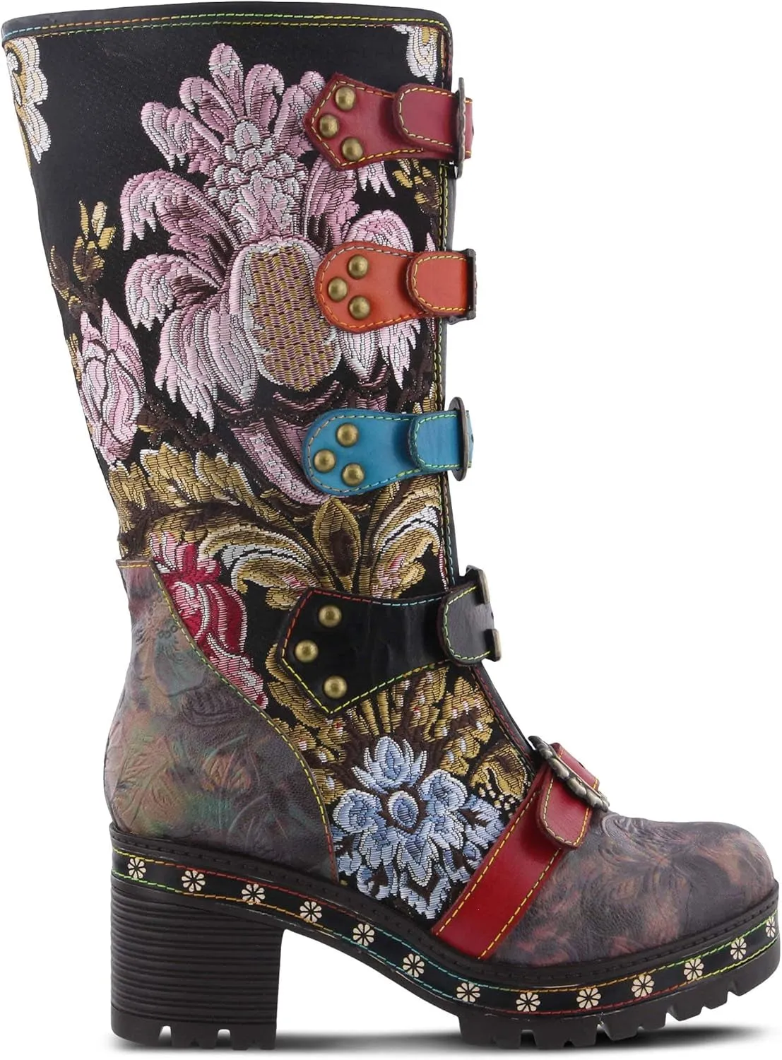 Bohemian Charm: L'Artiste Women's Floral Embroidered Brazen Boots