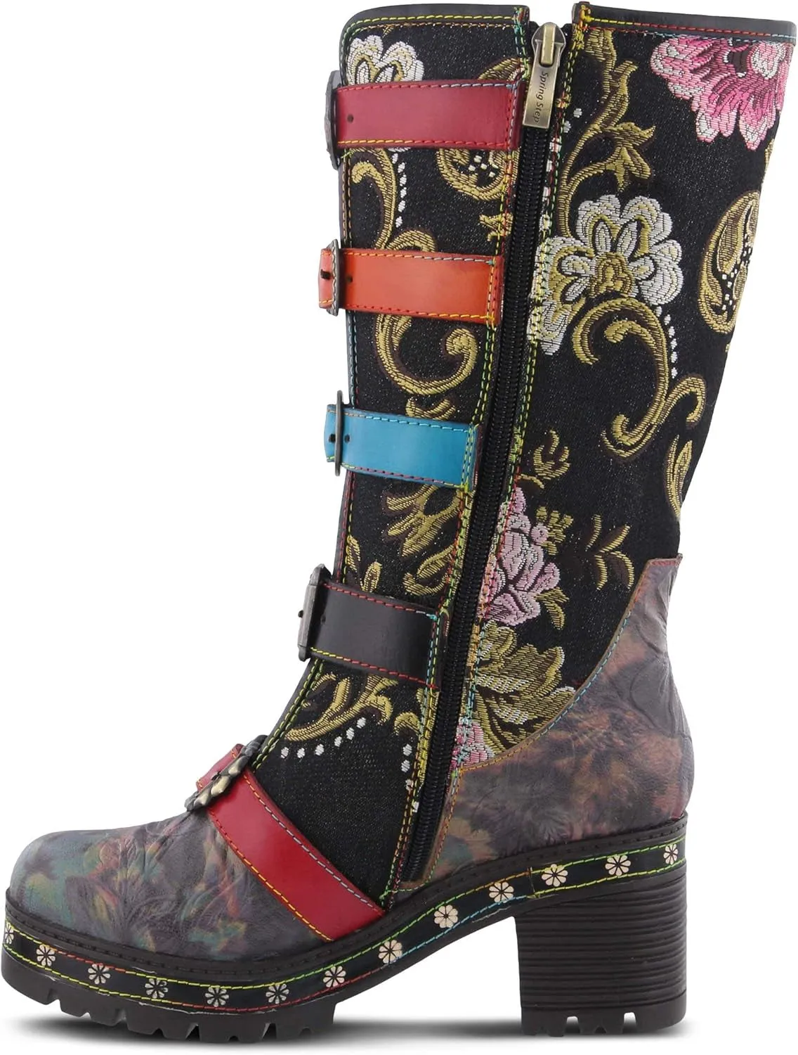 Bohemian Charm: L'Artiste Women's Floral Embroidered Brazen Boots