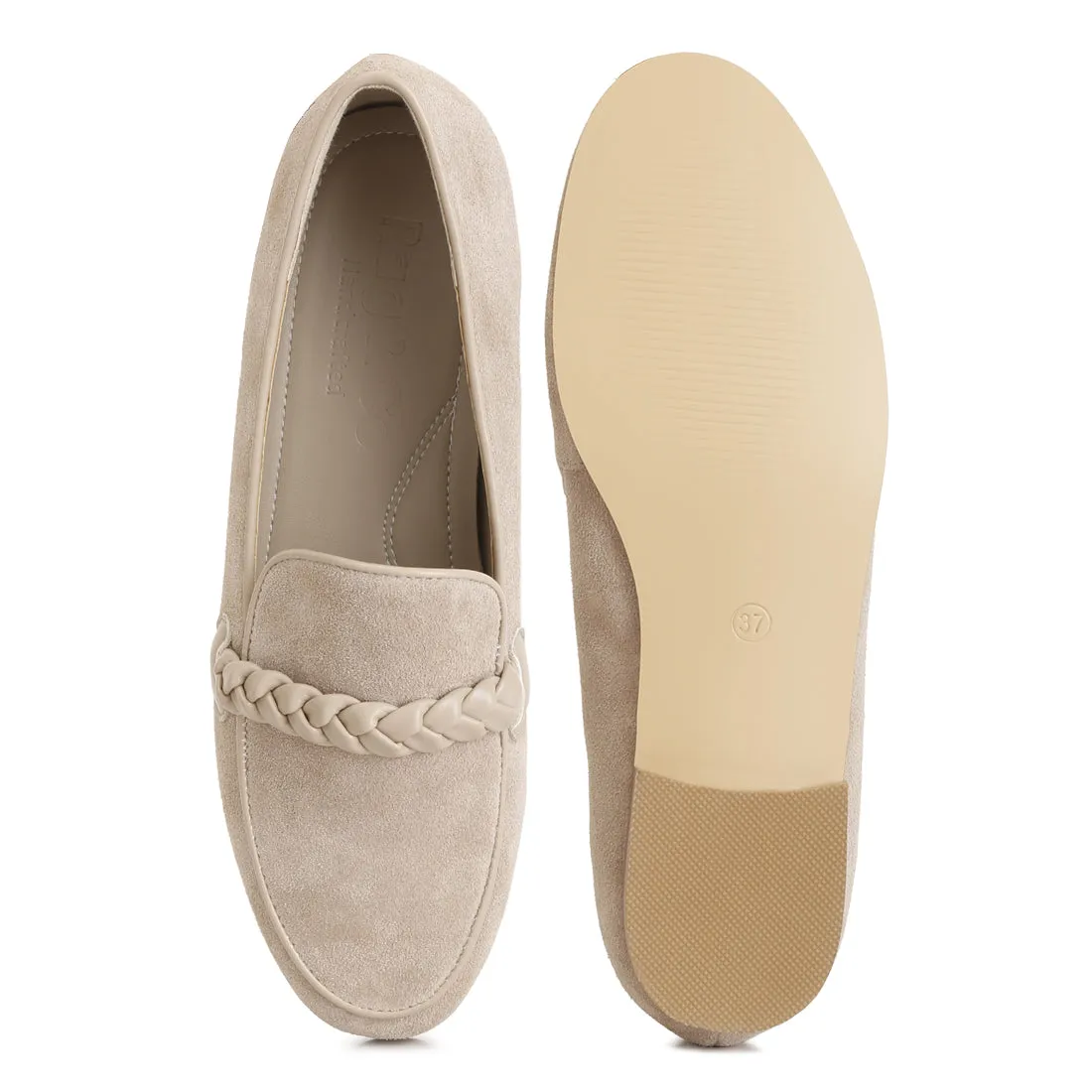 Braided Detail Loafers