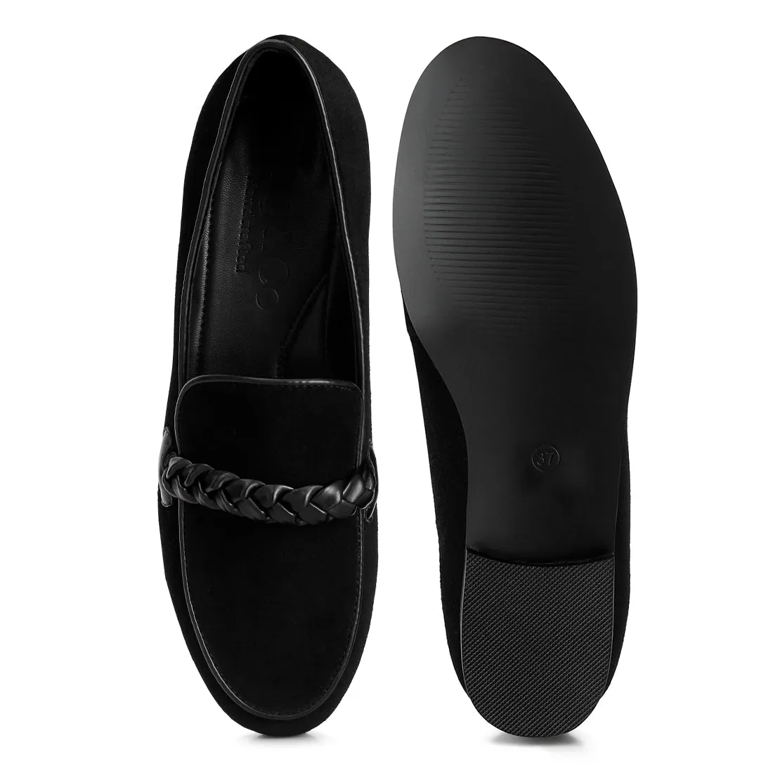 Braided Detail Loafers