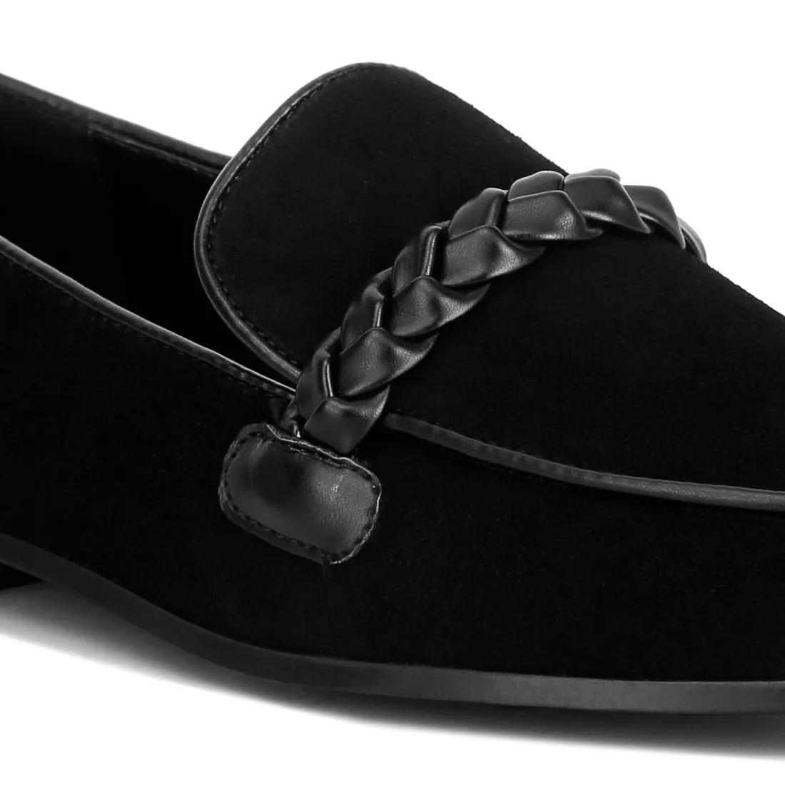Braided Detail Loafers