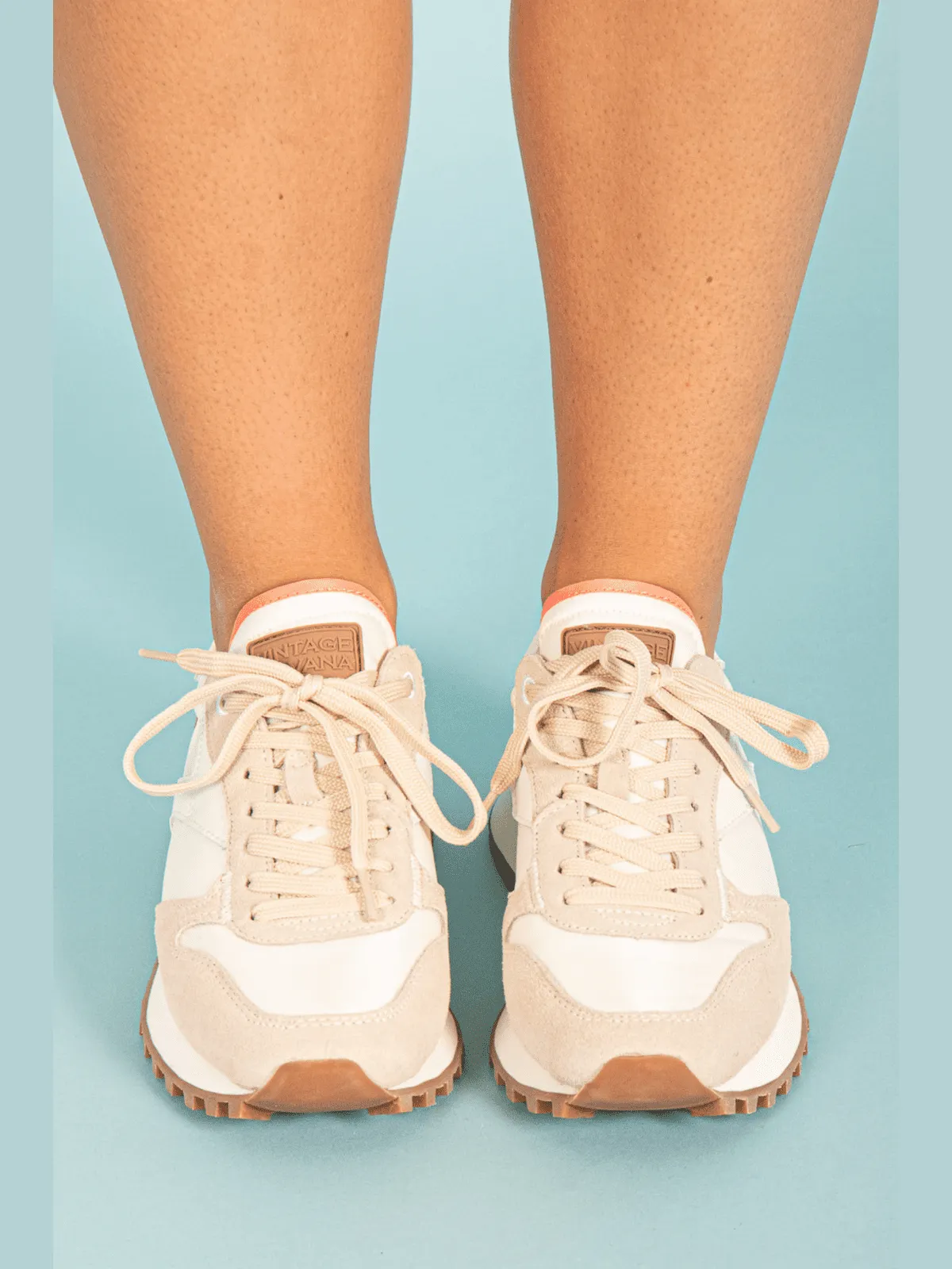 Brown & Beige Running Sneaker