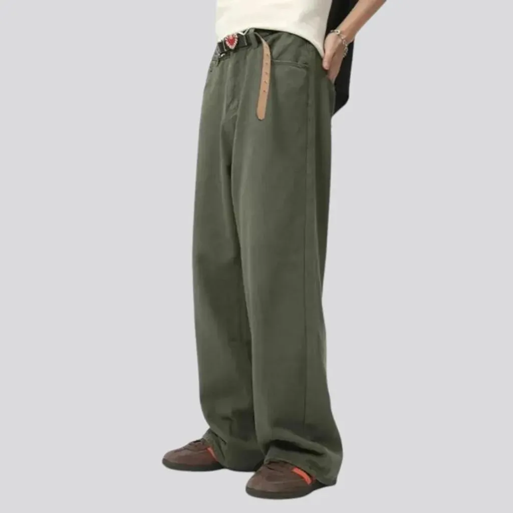 Colorful street style men's jeans