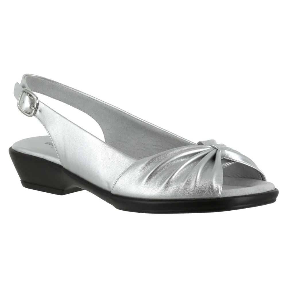 Fantasia Metallic Sling Back Flats