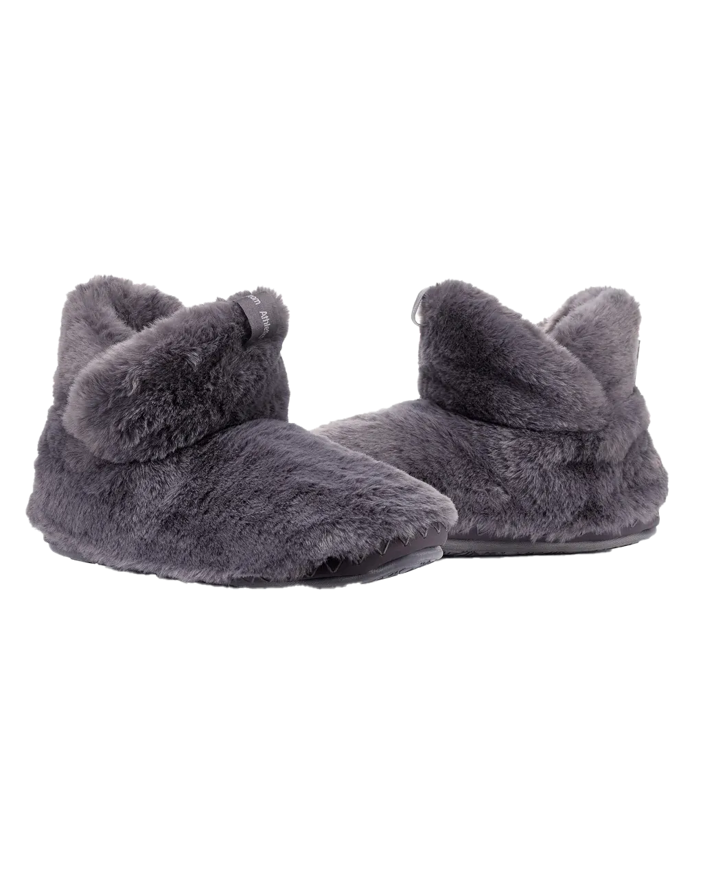 Harriet 100% Recycled High Density Faux Fur Slipper Boot in Ink