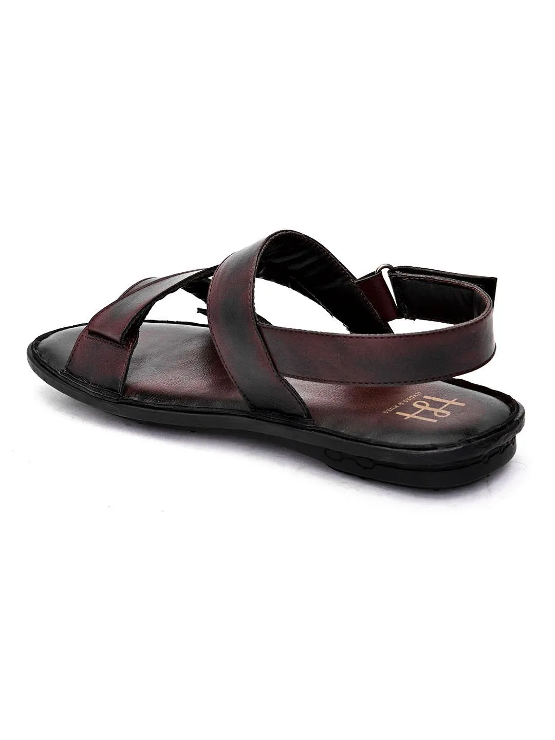 Hydes N Hues Men Brown Comfort Sandals