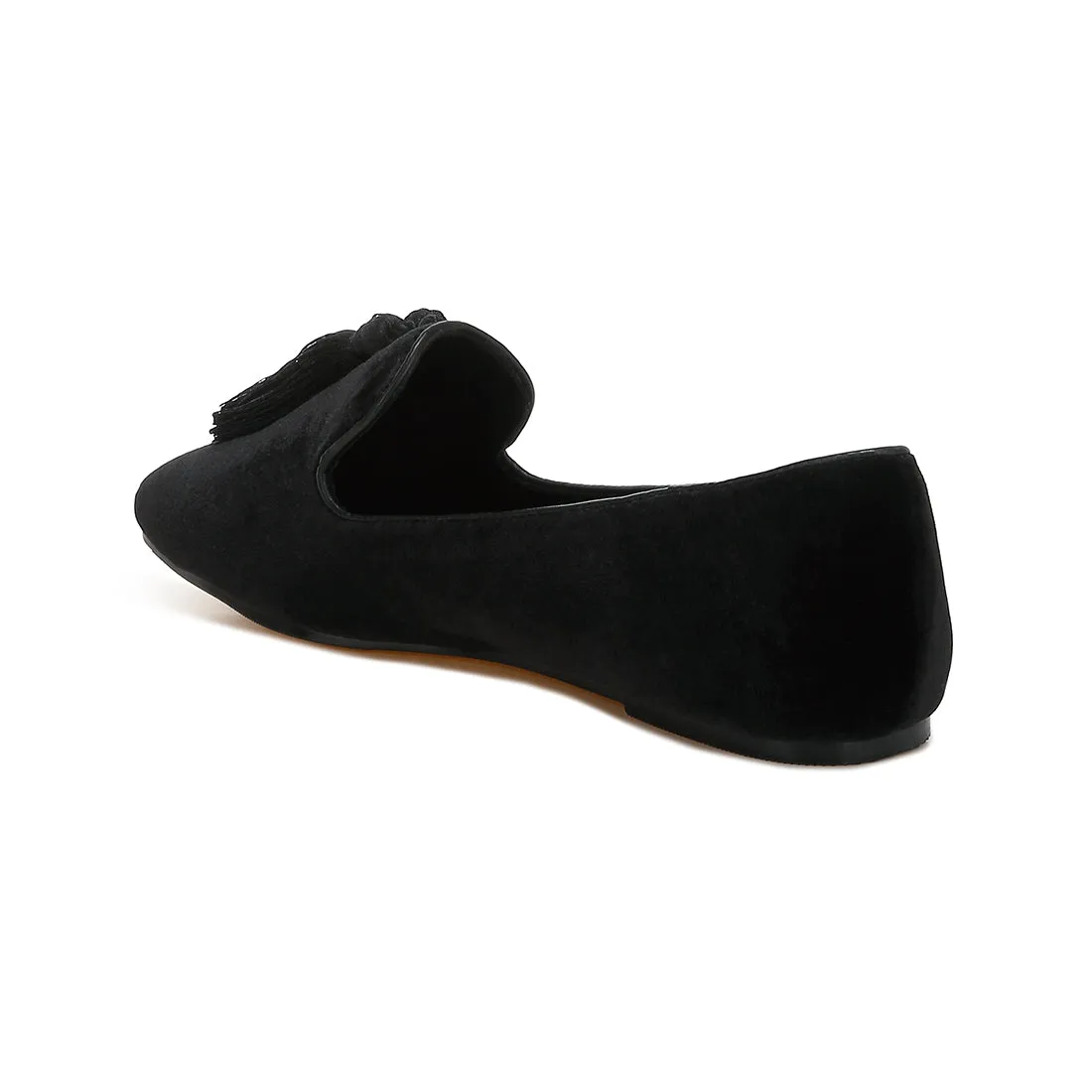 Iconic Tassel Detail Velvet Loafers