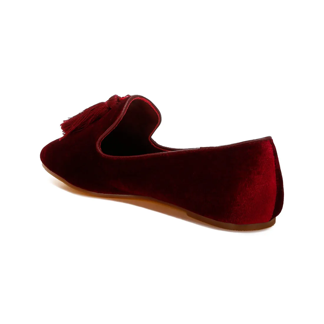 Iconic Tassel Detail Velvet Loafers