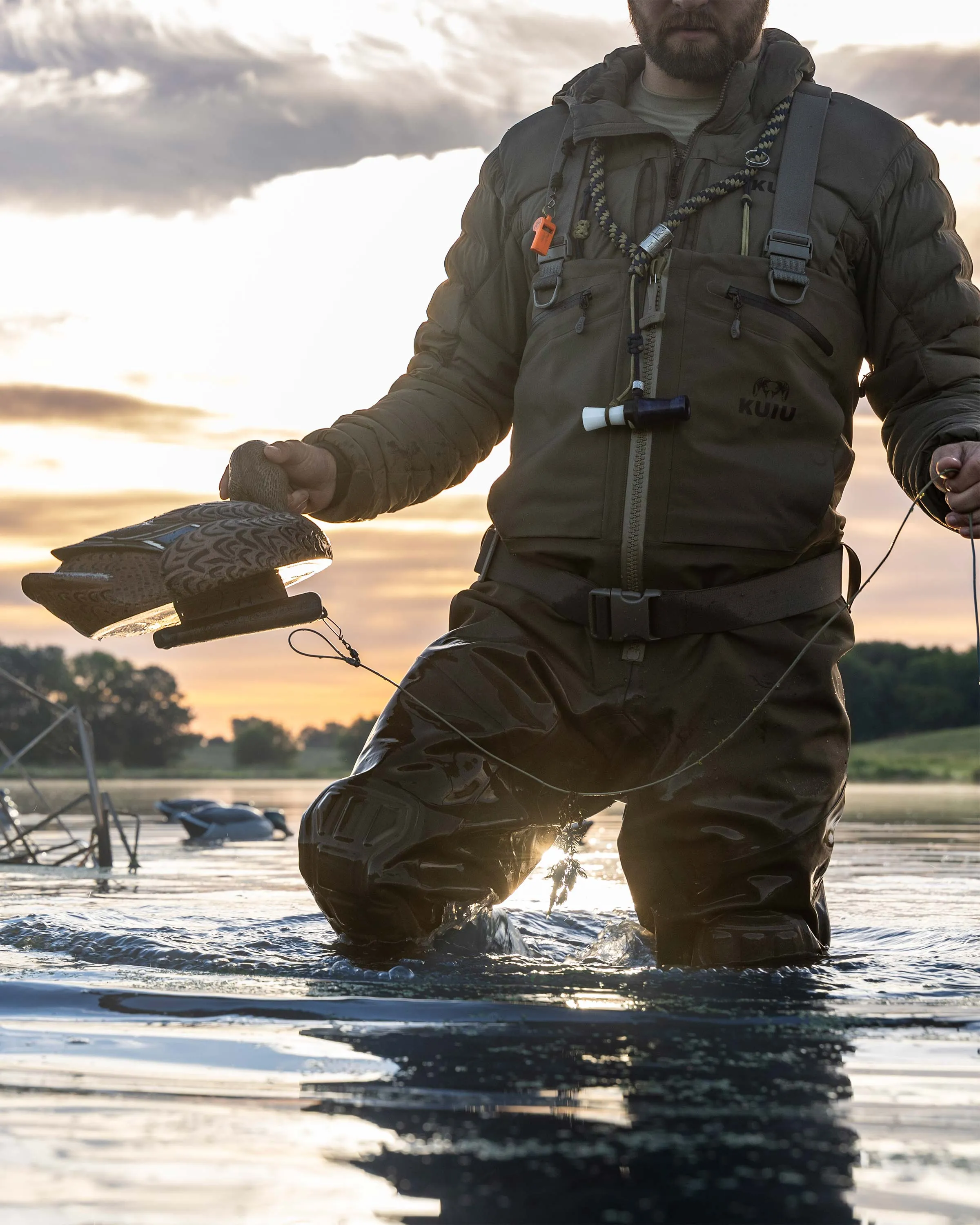 KUIU PRO HD Flex Zip Wader | Ash