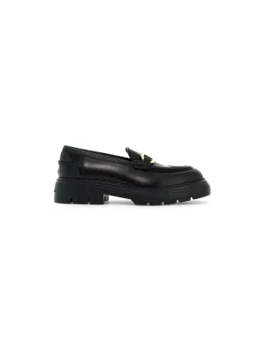 Maryan Leather Lug-Sole Loafers