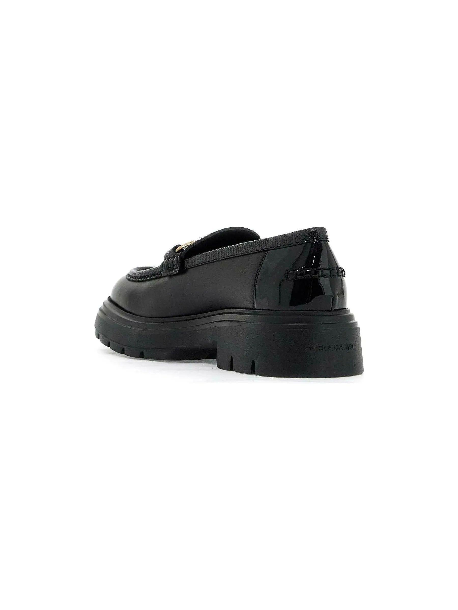 Maryan Leather Lug-Sole Loafers