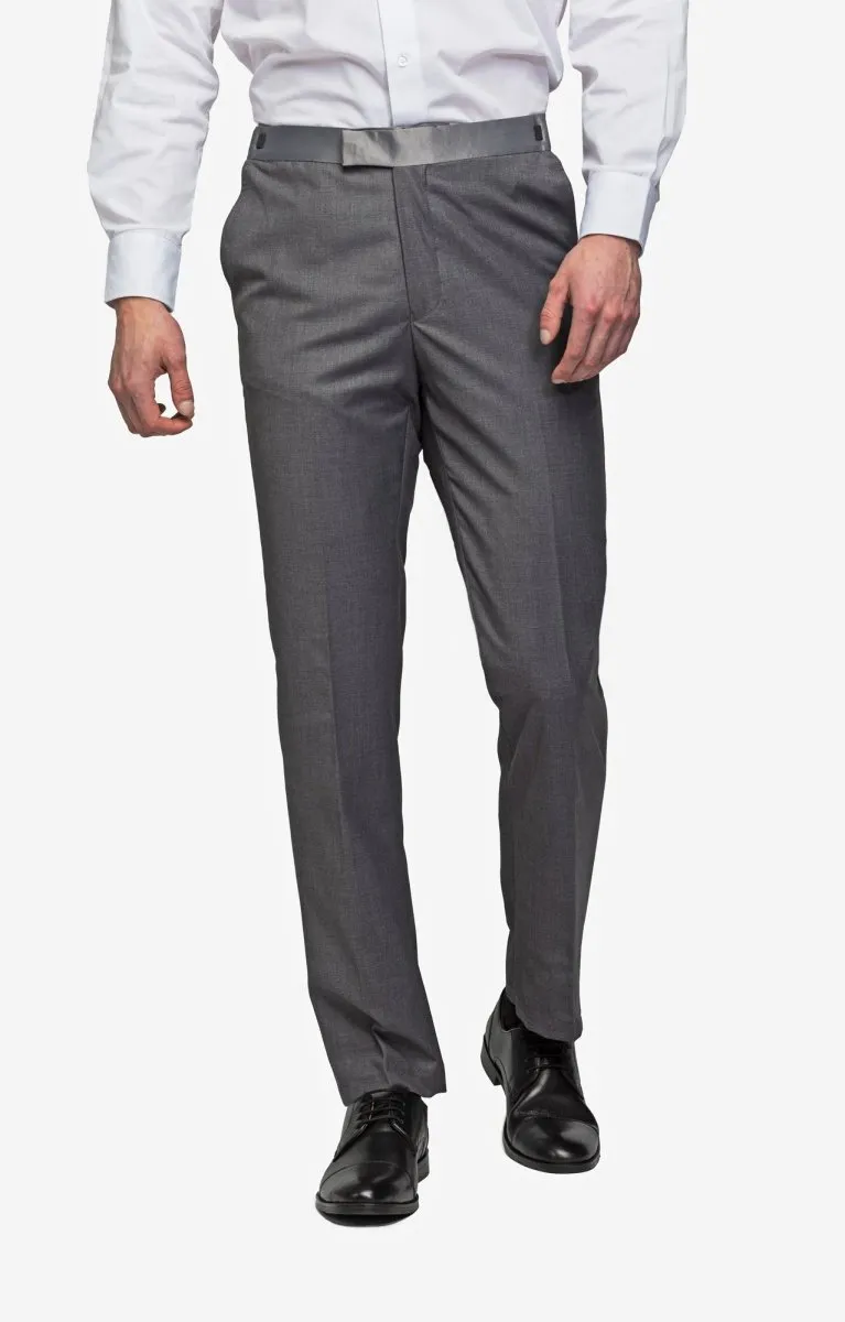 Medium Gray Peak Lapel Tuxedo