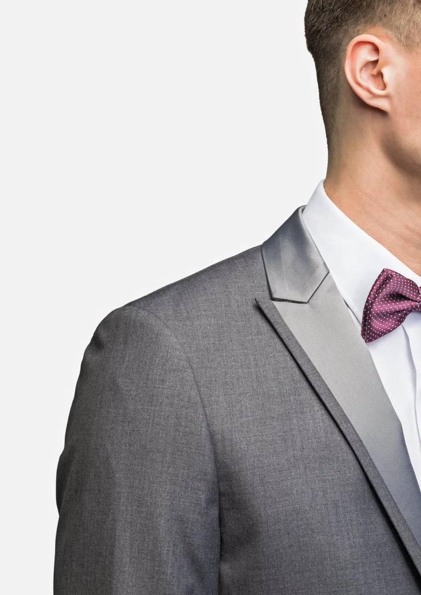 Medium Gray Peak Lapel Tuxedo