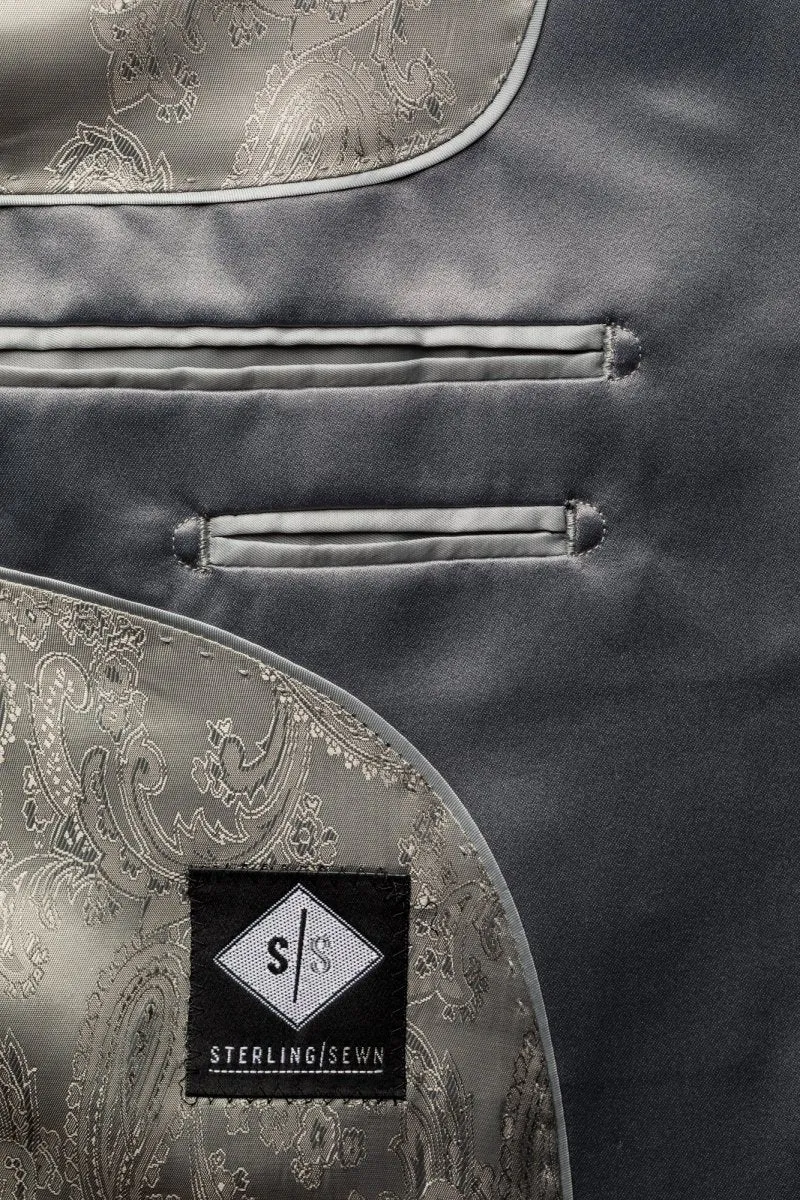 Medium Gray Peak Lapel Tuxedo