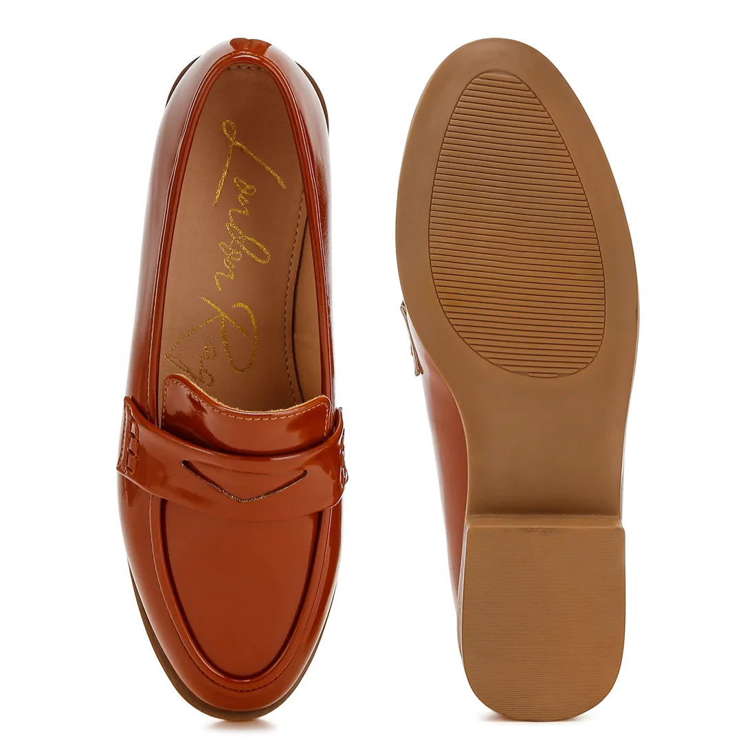 Penny Strap Detail Loafers