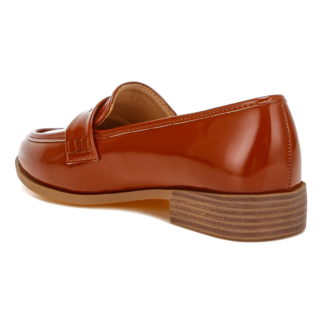 Penny Strap Detail Loafers