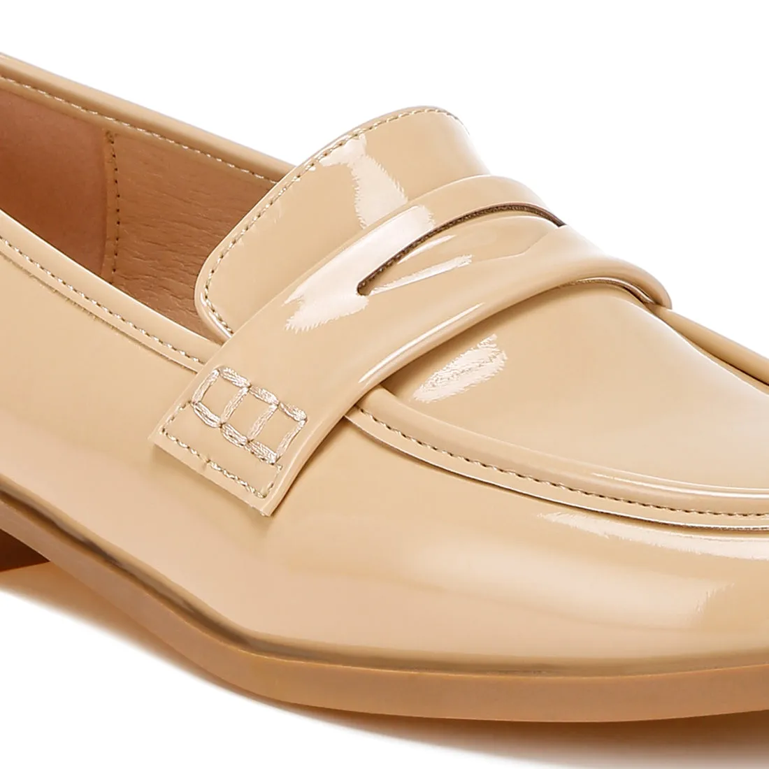 Penny Strap Detail Loafers
