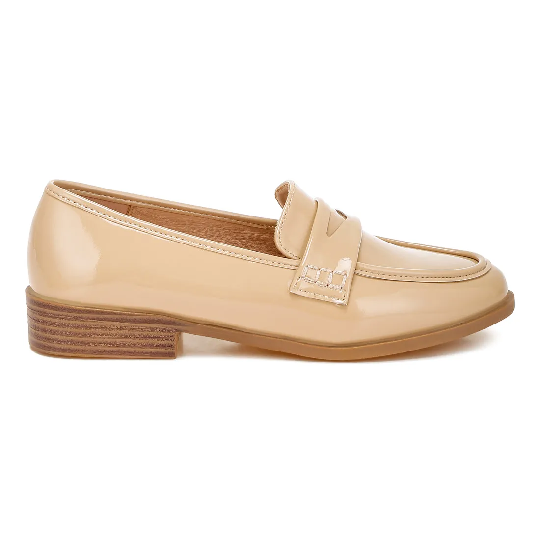 Penny Strap Detail Loafers