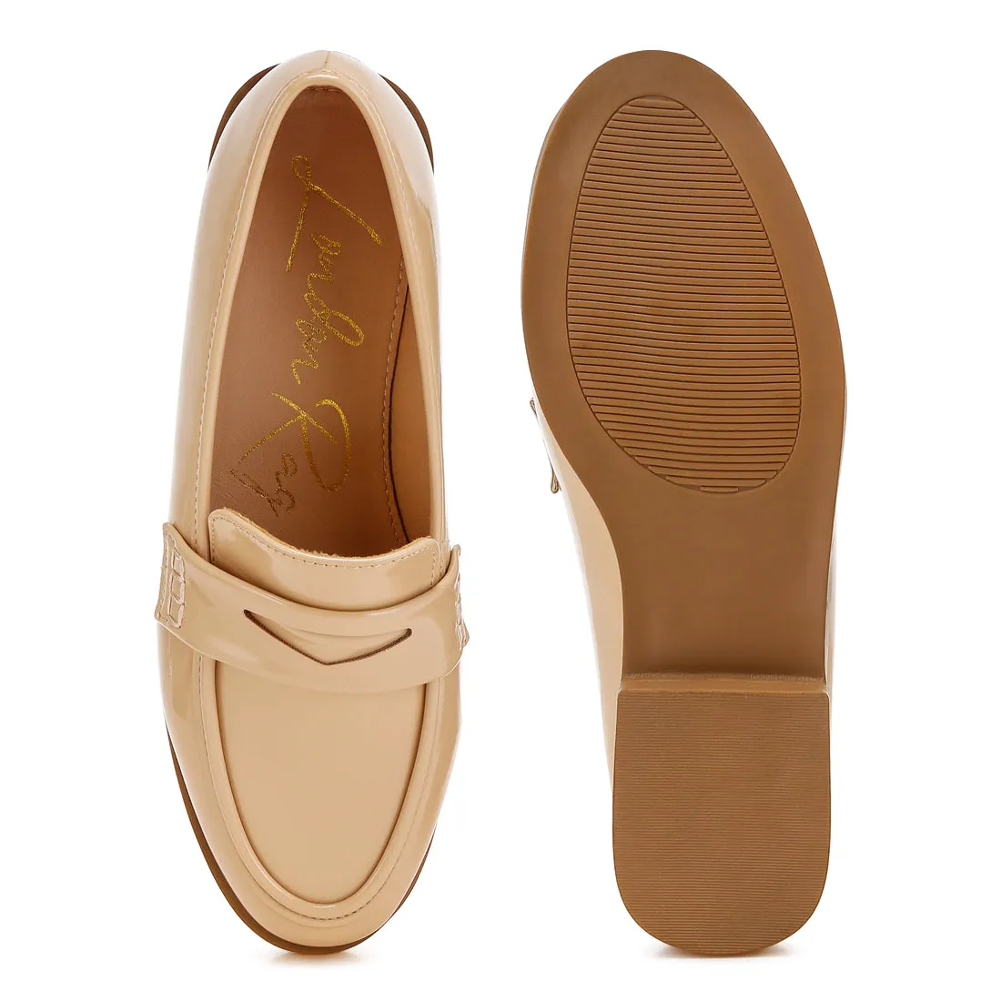 Penny Strap Detail Loafers