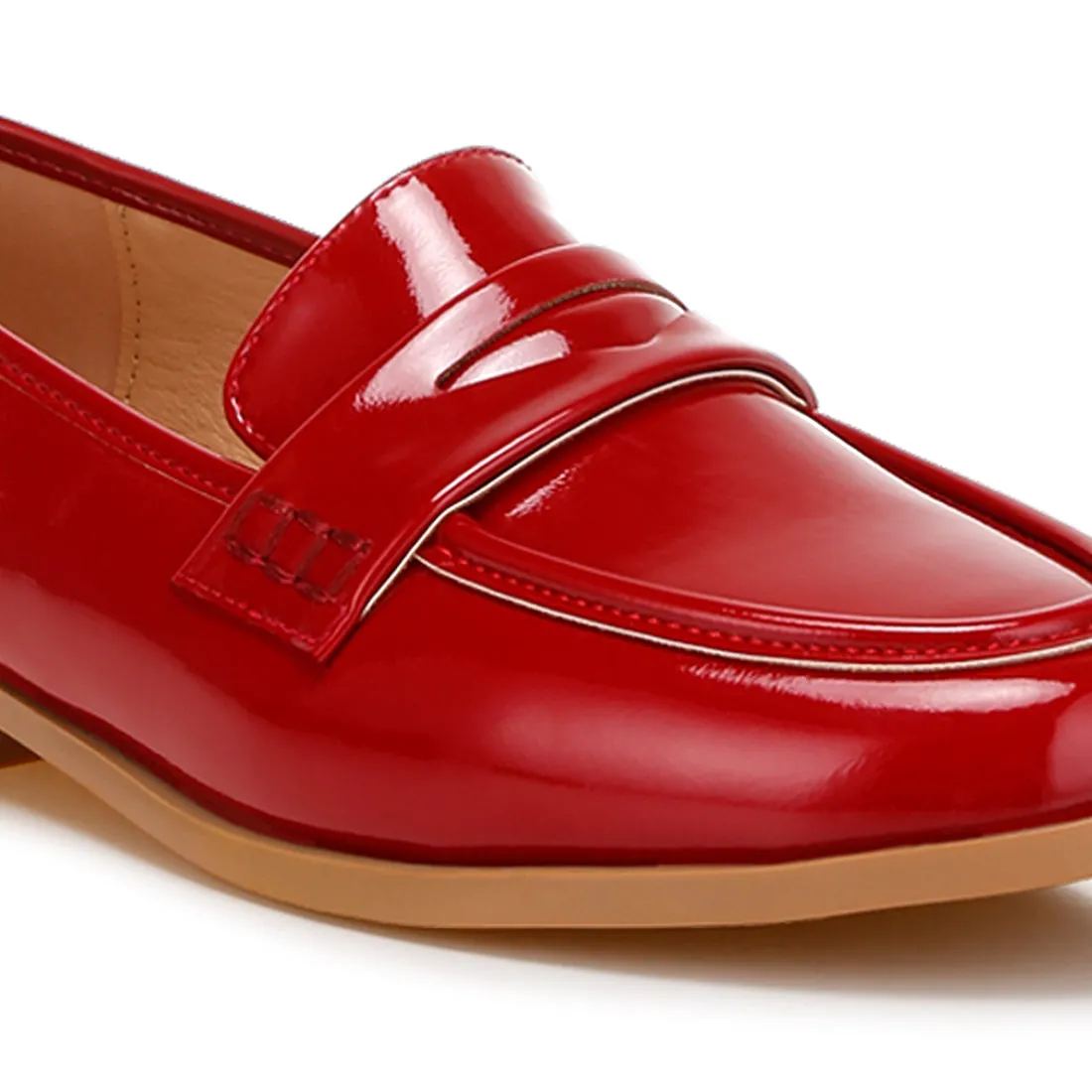 Penny Strap Detail Loafers
