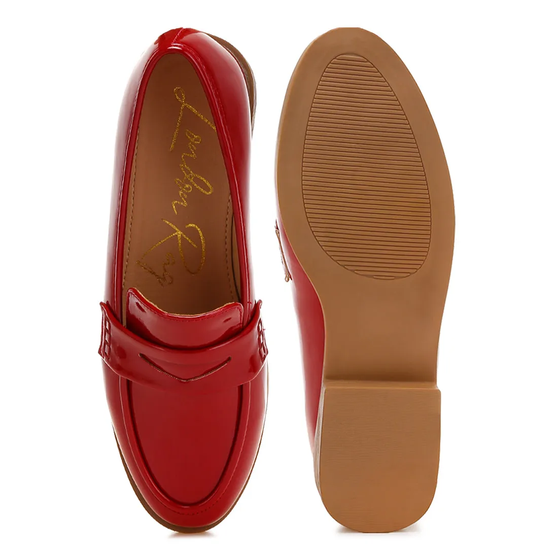 Penny Strap Detail Loafers