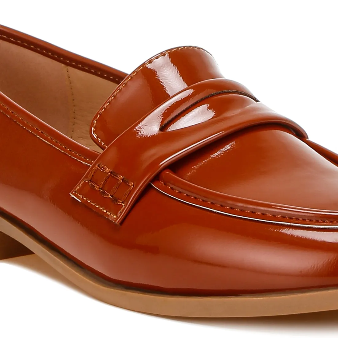 Penny Strap Detail Loafers