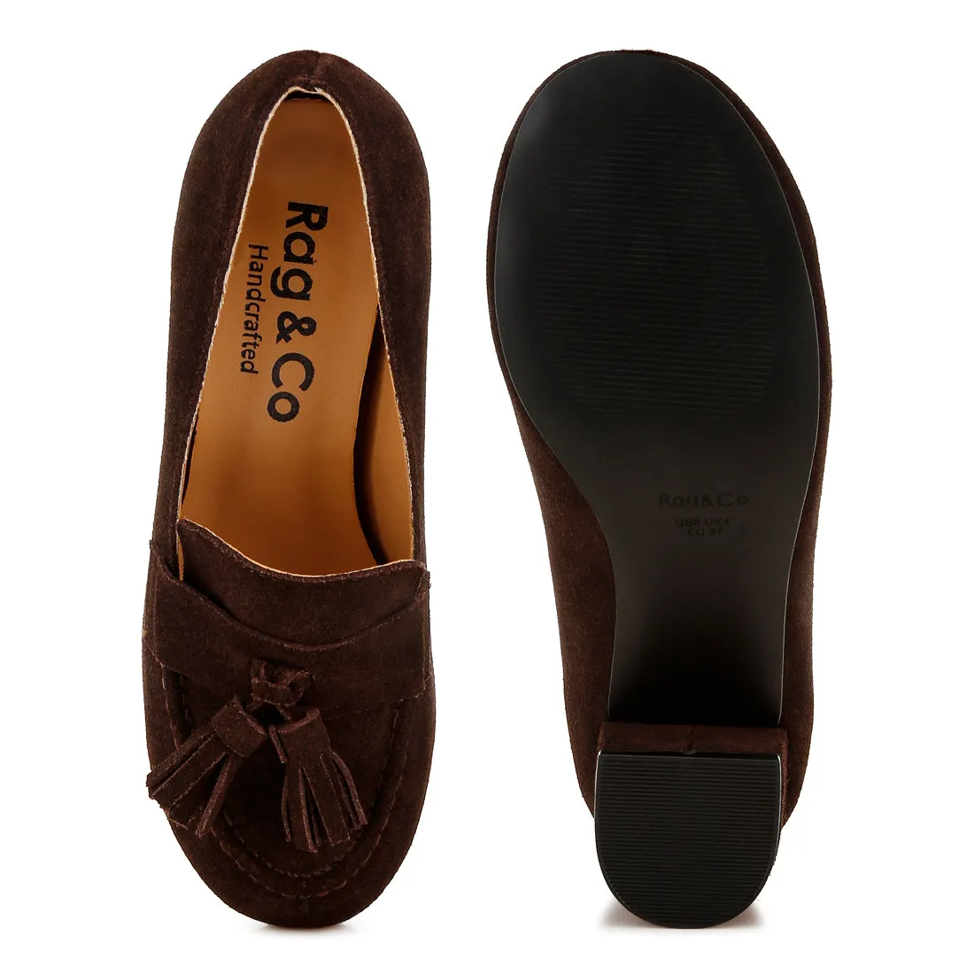 Suede Tassel Loafers