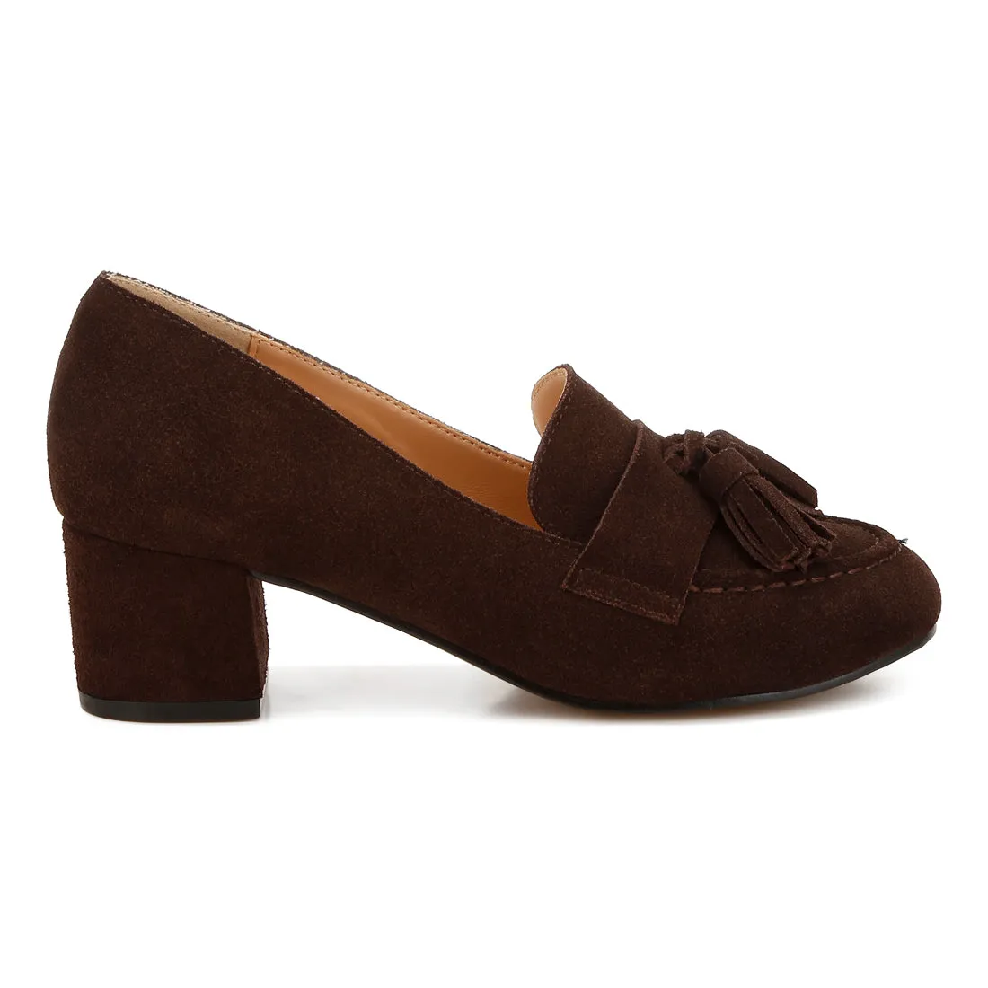 Suede Tassel Loafers