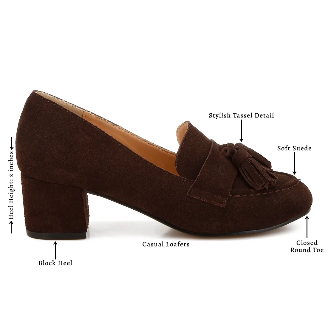 Suede Tassel Loafers