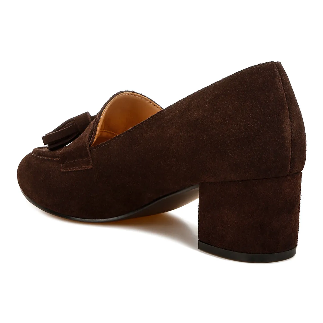 Suede Tassel Loafers