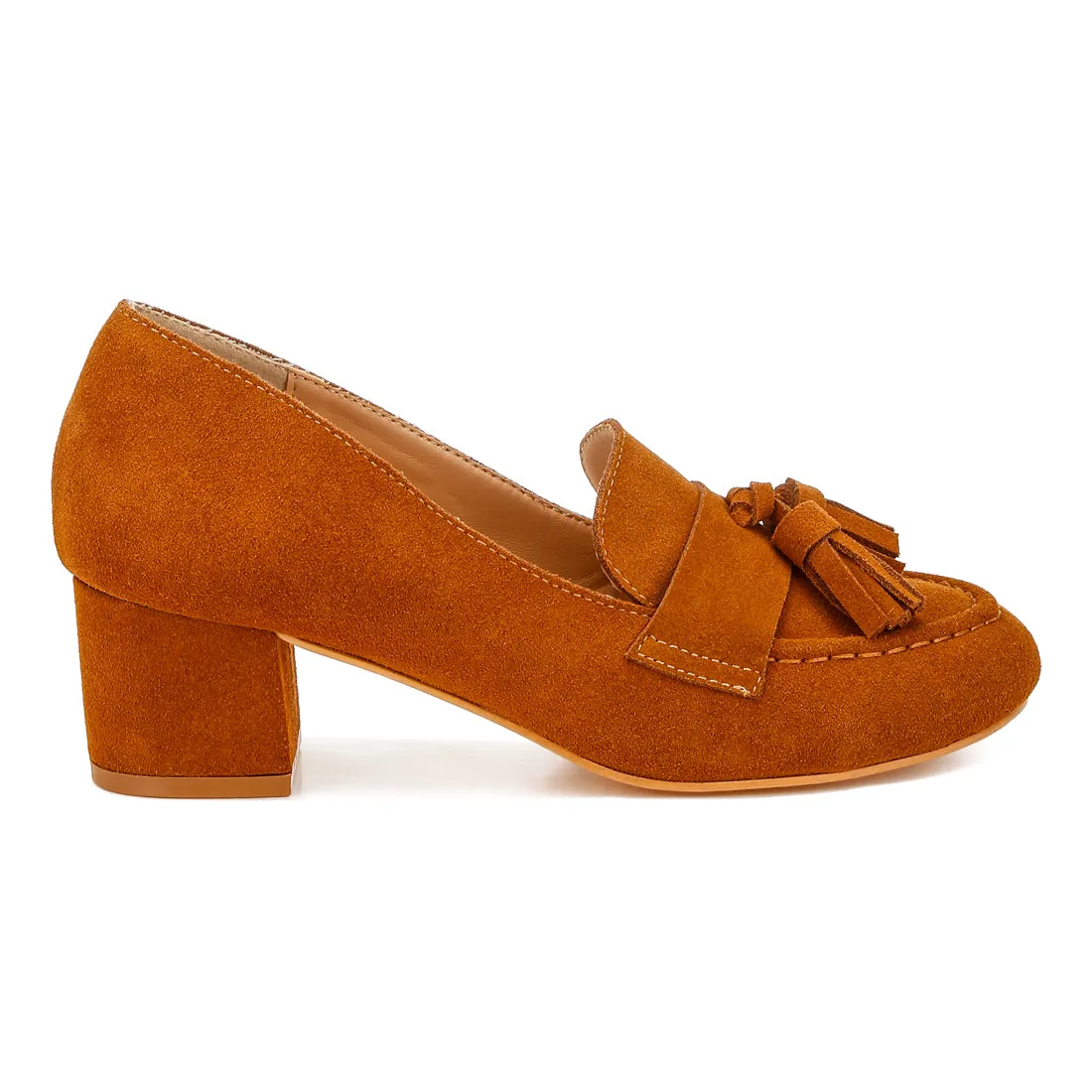 Suede Tassel Loafers