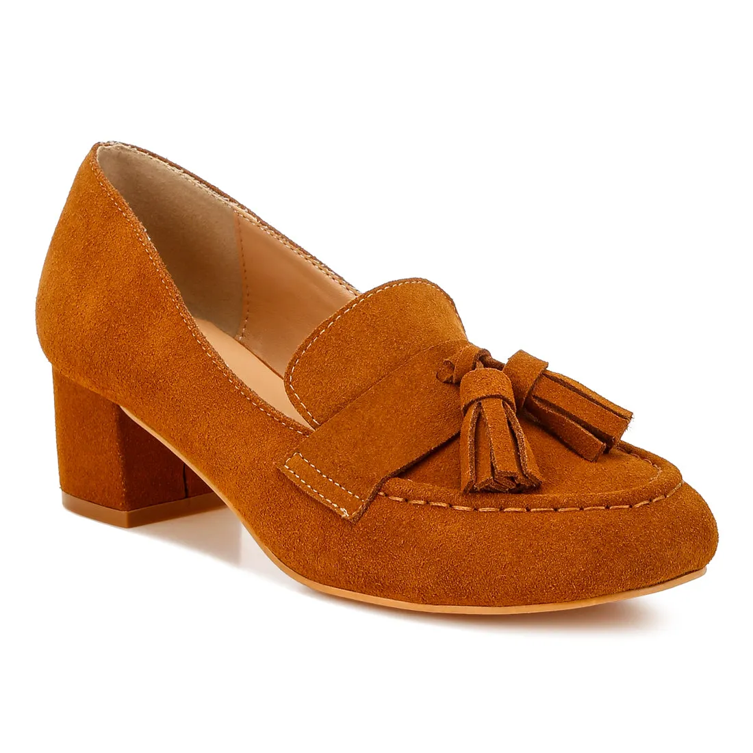 Suede Tassel Loafers