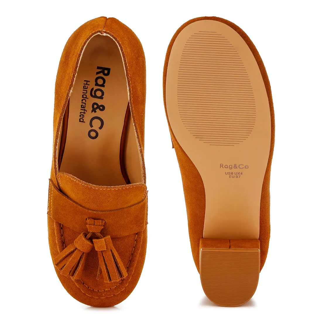 Suede Tassel Loafers