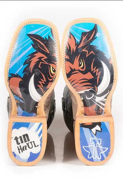TIN HAUL MENS NOT BOARING WITH ROUGH N' TOUGH SOLE Boots Style 14-020-0007-0202