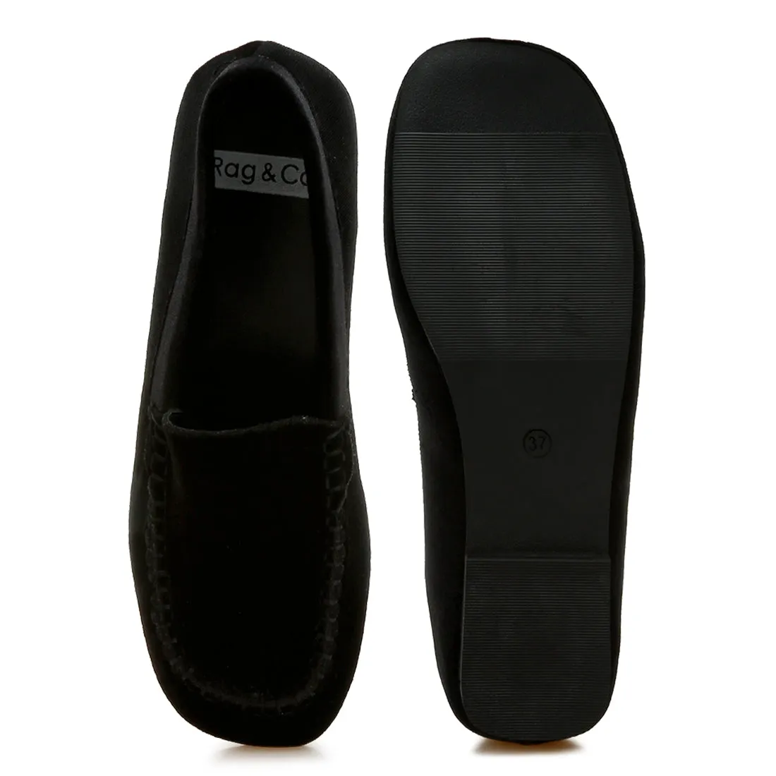 Velvet Flat Loafers