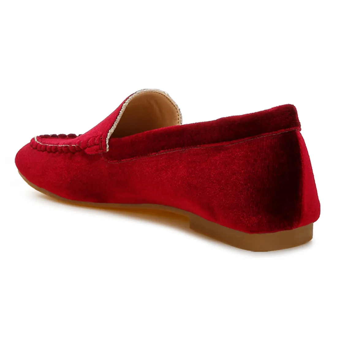 Velvet Flat Loafers