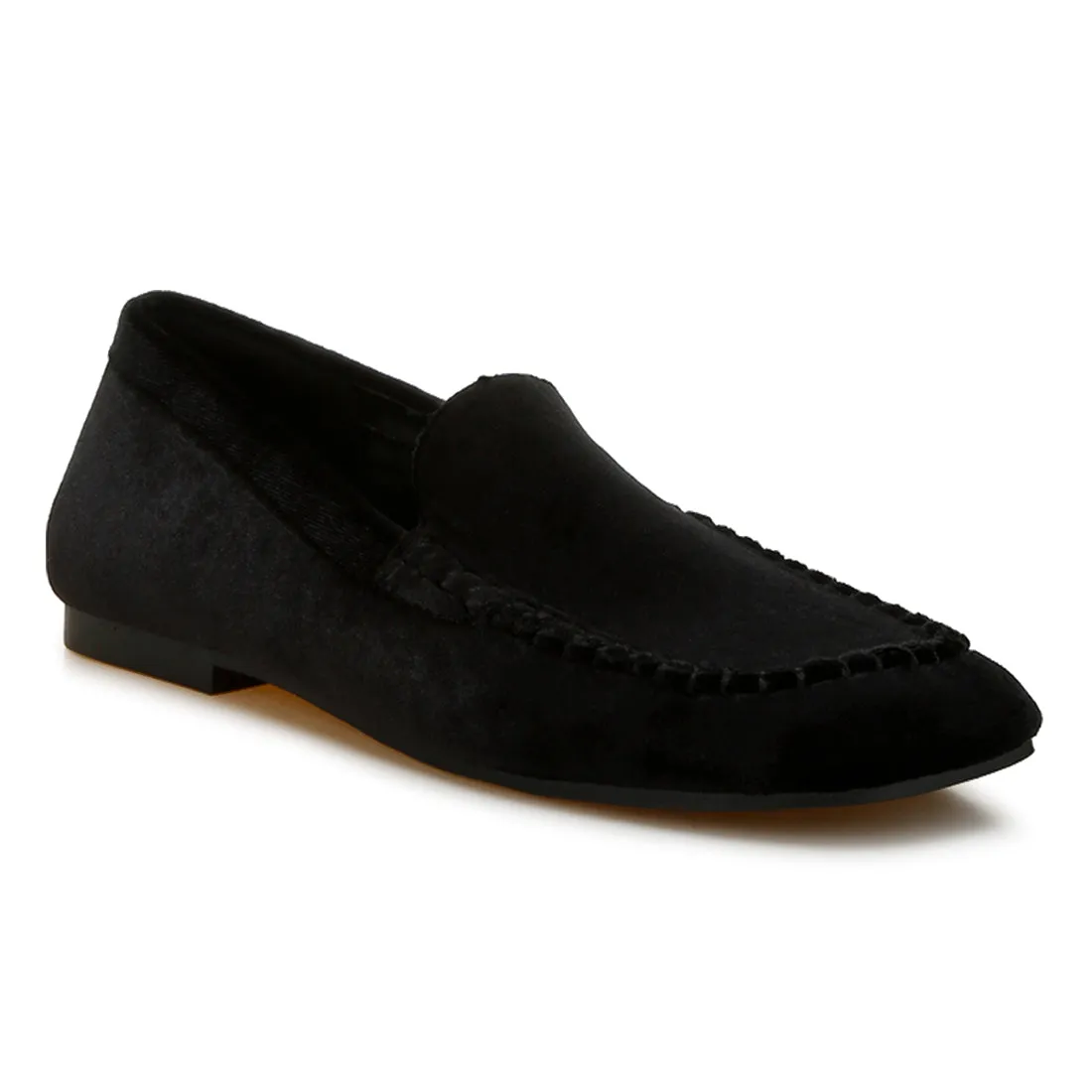 Velvet Flat Loafers