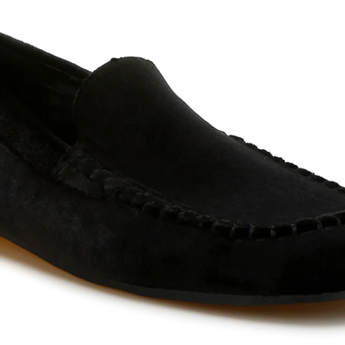 Velvet Flat Loafers