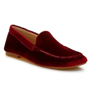 Velvet Flat Loafers