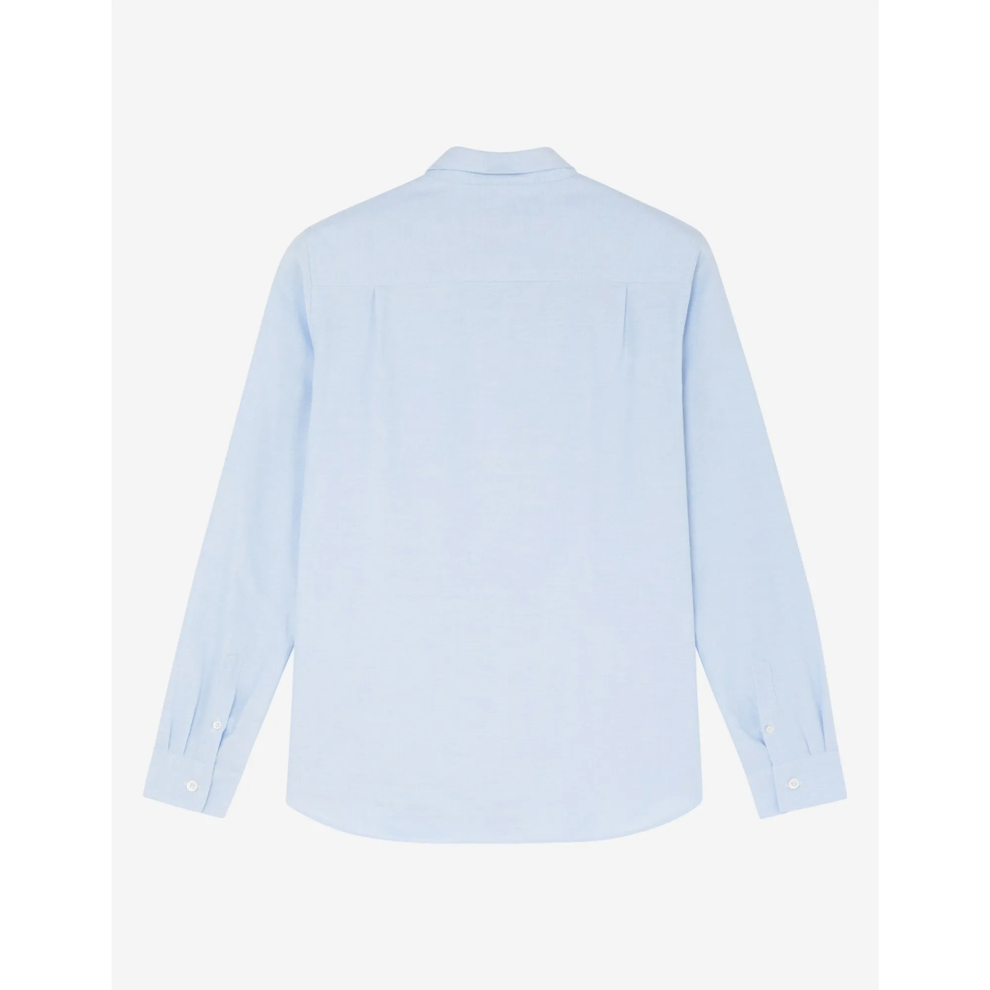 Women Oxford Tricolor Fox Patch Classic Shirt - Light Blue