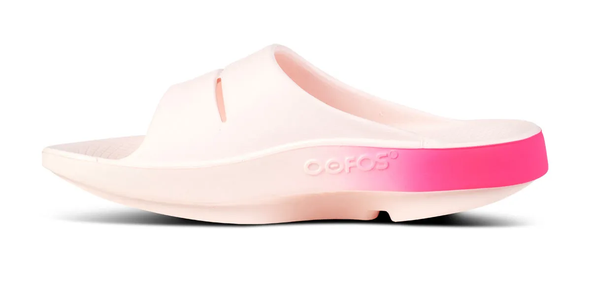 Women's OOahh Sport Slide Sandal - Neon Pink Fade